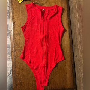 Amazon Vibrant Red Kids Bodysuit
